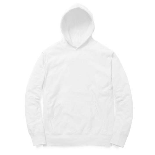 Plain Oversized Hoodie - White